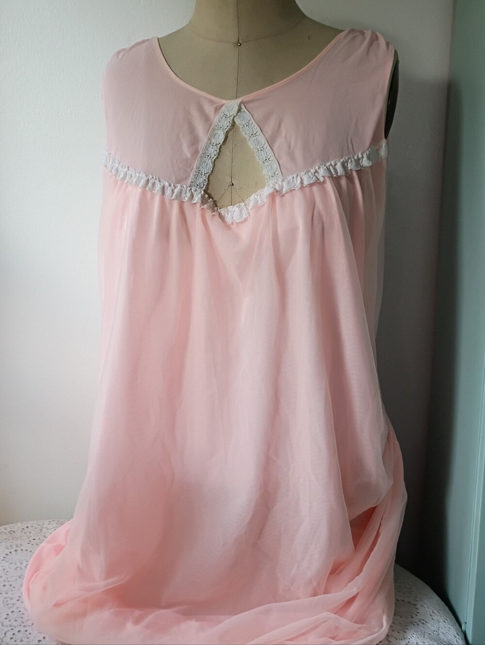 Vintage Lane Bryant Nylon Chiffon nightgown